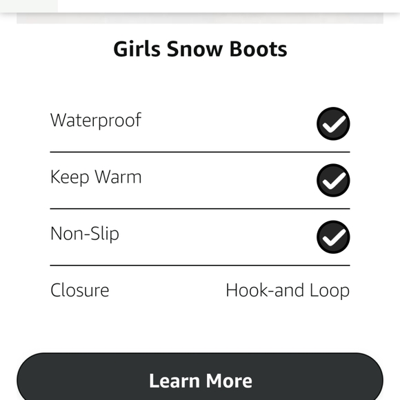 Big kid size 5 Mishansha snow boot - Picture 15 of 15